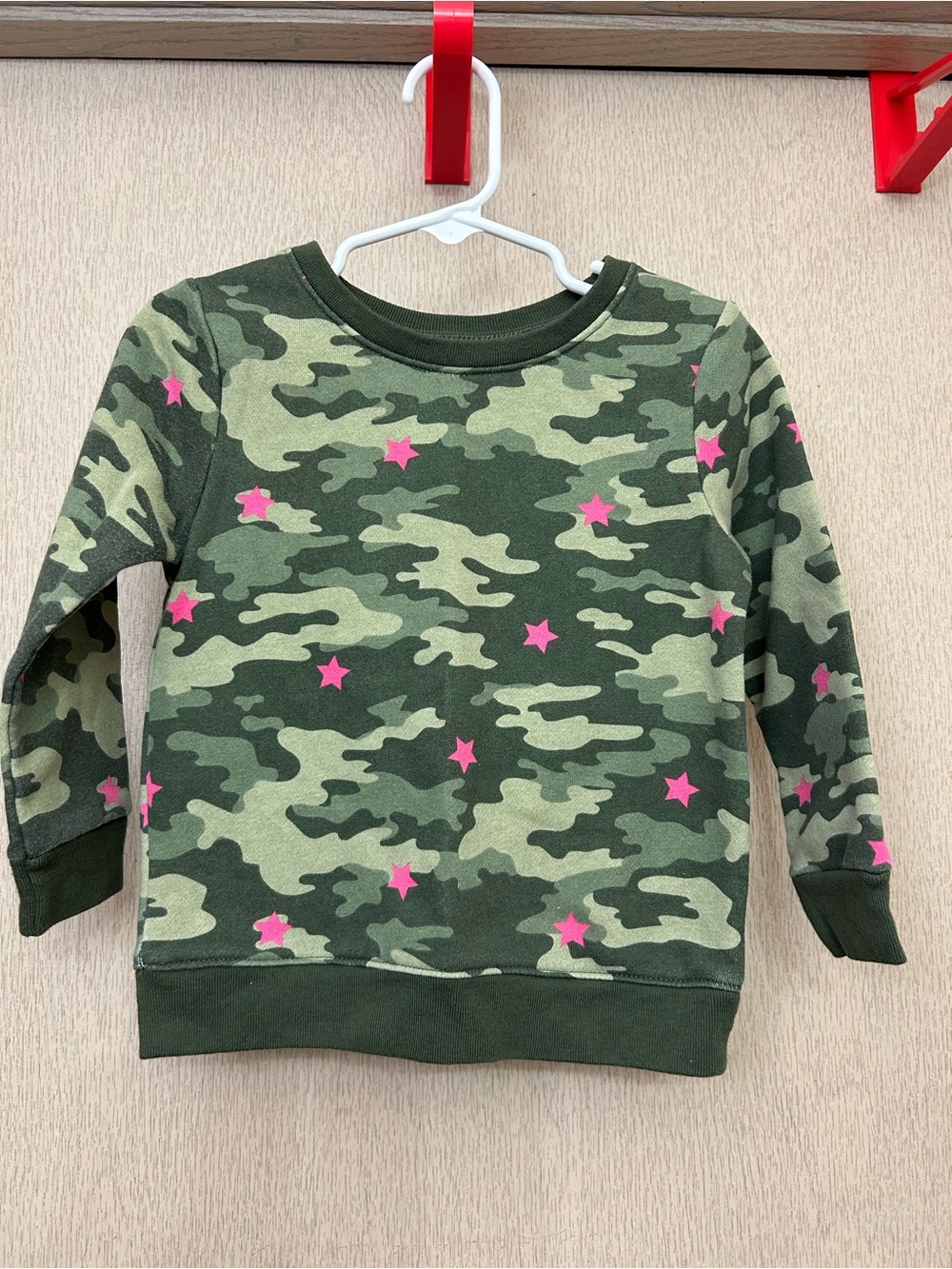 Garanimals - Camo Star Print Toddler Crew Neck Sweater - Size 3T